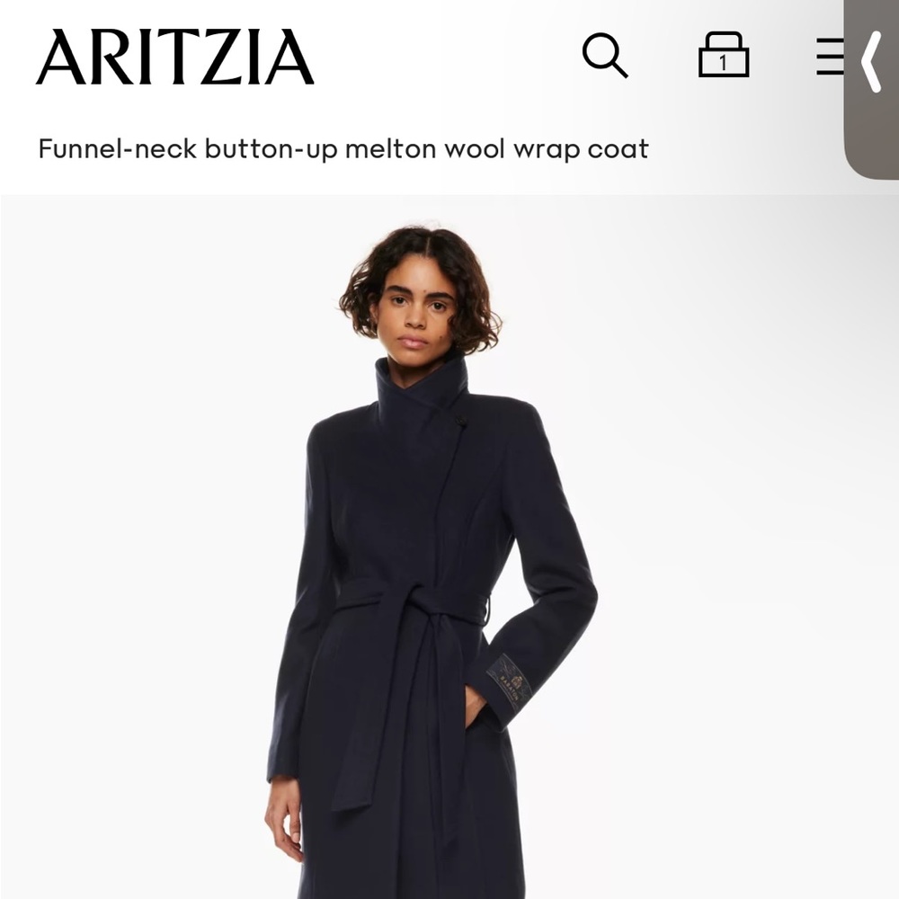 Aritzia babaton connor coat size S